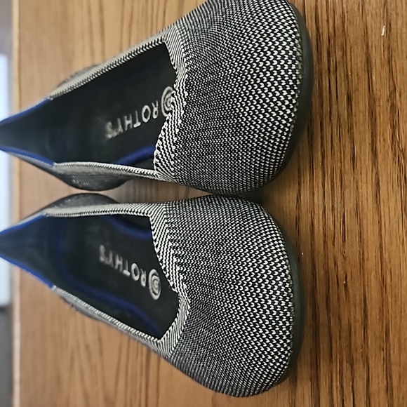 Rothy's Blue Birdseye Round Toe Slip-On Ballet Flats - women's 9 - Picture 5 of 10